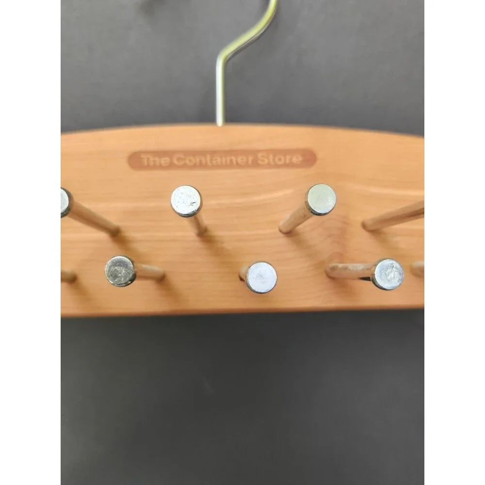 The Container Store Cedar Tie Belt & Scarf Hanger Closet Organizer 42 Pegs